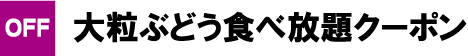 大粒ぶどう食べ放題クーポン